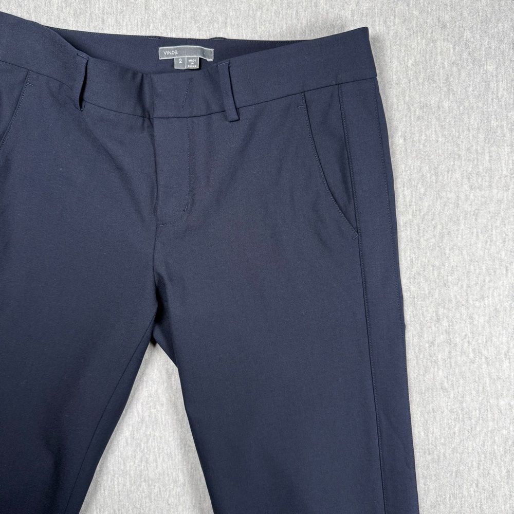 NWOT Vince Cropped Wool Blend Tapered Pants w/Tux Detailing - Picture 6 of 13
